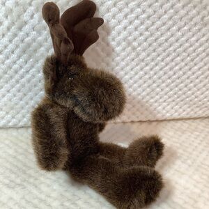 Russ Berrie Plush Marty the Moose Brown Stuffed Animal Toy